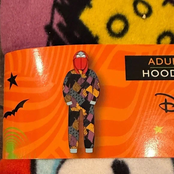 Disney Adult Nightmare before Christmas Hooded onesie Sleepwear NWT - Picture 3 of 4